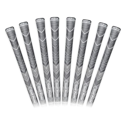 Golf Pride MCC Plus4 Midsize Golf Club Grip 8-Pack Grey - All Weather