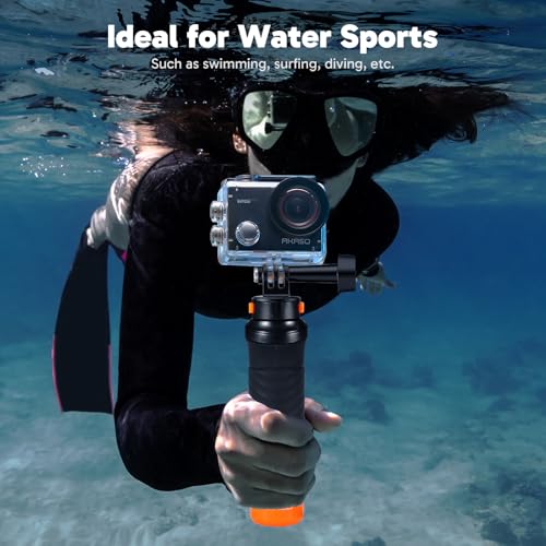 AKASO EK7000 Pro 4K Action Camera with Touch Screen Waterproof Floating Grip Bundle