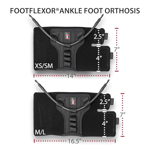 Foot Drop Brace XSmall/Small Adjustable Dorsiflexion Support for Walking