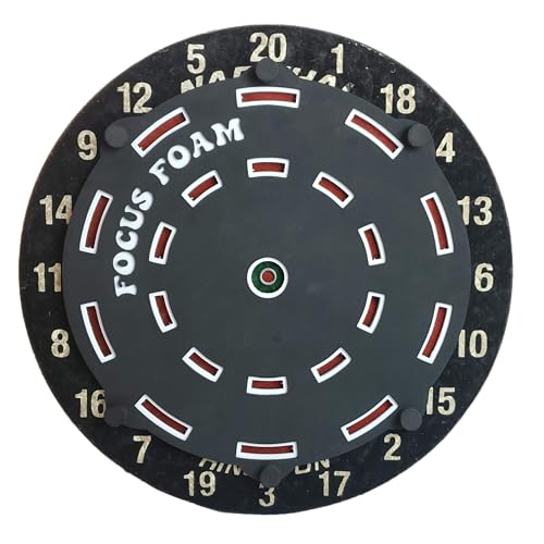 4 Pack Steel Tip Dartboard Trainer Set - Non Magnetic, Black & White