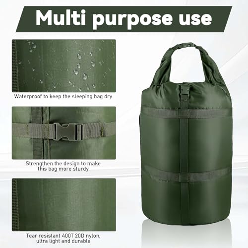 35L Waterproof Compression Sack for Sleeping Bag Camping Hiking Storage