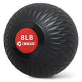 Weighted Slam Ball for Exercise & Workout - Black, 8 LB