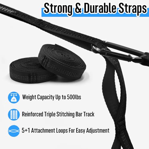 Pink Double & Single Camping Hammock with Tree Straps - Portable Lightweight Nylon Parachute