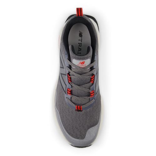 Men's Trail Running Shoe - New Balance Fresh Foam Garoé V2, 12 Castlerock Red Grey