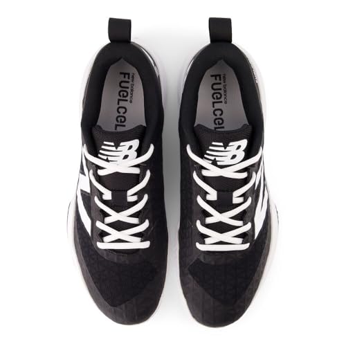 New Balance Men's FuelCell 4040 V8 Turf-Trainer 8 Wide Black/NB 103 White