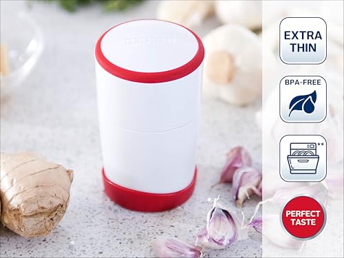 Garlic Slicer with Stainless Steel Blades and Storage Container