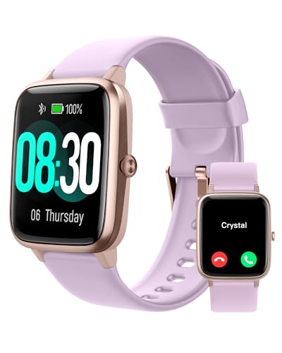 Smart Watch for Women Bluetooth Call - Violet Purple - Fitness & Sleep Tracker