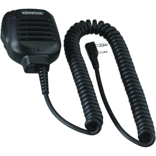 Kenwood KMC-45D Military-Grade Speaker Microphone with Earpiece Jack, Black