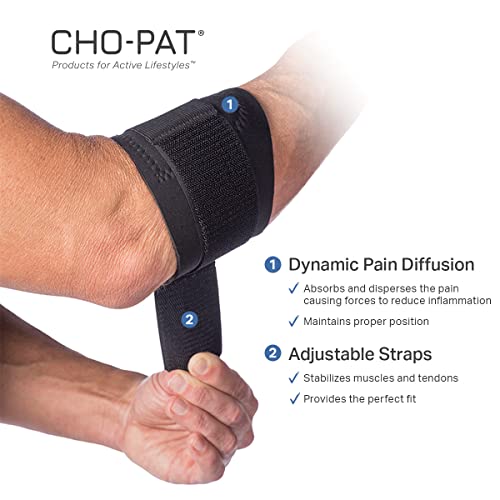 Cho-Pat Golfer’s Elbow Support Strap - Medium, Overuse & Muscle Strain Relief