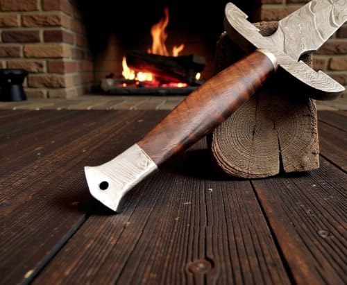 Exotic Wilson Roy Custom Damascus Steel Celtic Sword 32-Inch Camping Sword