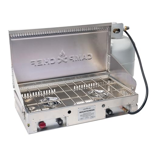 Camp Chef Mountaineer Aluminum Camp Stove with 40,000 BTU, Portable Outdoor Cooking System