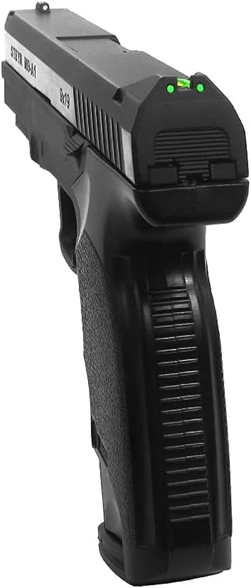 ASG Steyr M9-A1 .177 Caliber Steel BB Gun - Non-Blowback Air Pistol in Silver/Black