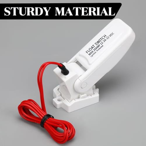Landhoow Automatic Boat Bilge Pump Float Switch 12V 24V 32V - White, Pack of 2