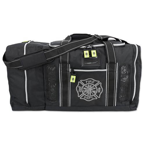 Lightning X Firefighter Turnout Gear Bag with Helmet Compartment - Black