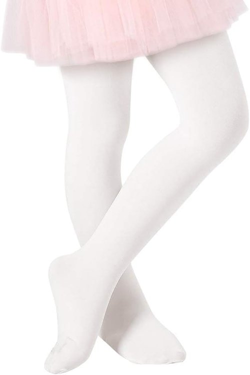 Century Star Girls Ballet Tights - Super Soft Footed Dance Tights for Toddlers | Comfortable Fit