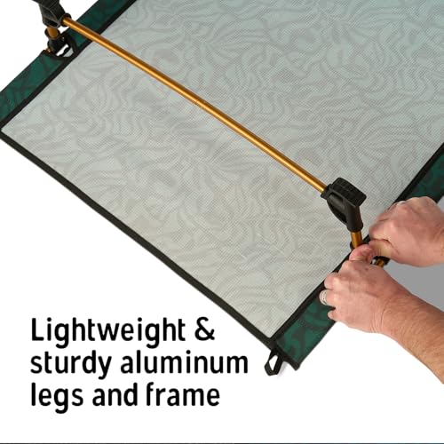 Kelty Lowdown Camping Cot - Lightweight Aluminum Bed Frame, 300 lbs Capacity, Fern Green