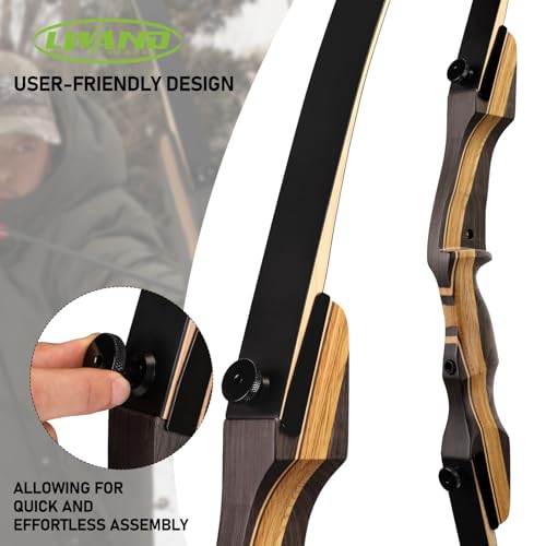 LWANO Takedown Recurve Bow 62 Inch - 50 Lb Right Hand