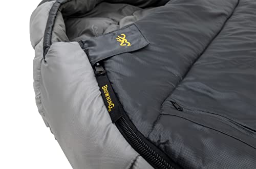 Oversize 30°F Insulated Hooded Rectangle Sleeping Bag Charcoal/Gray