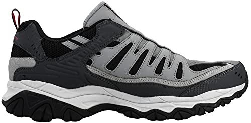 Skechers Men's After Burn M. Fit Wonted Shoes 11 Wide Charcoal Red