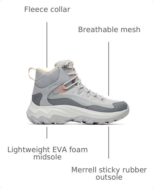Merrell Women's Thermo Chill 2 Mid Waterproof Snow Boots - 9.5 Gale