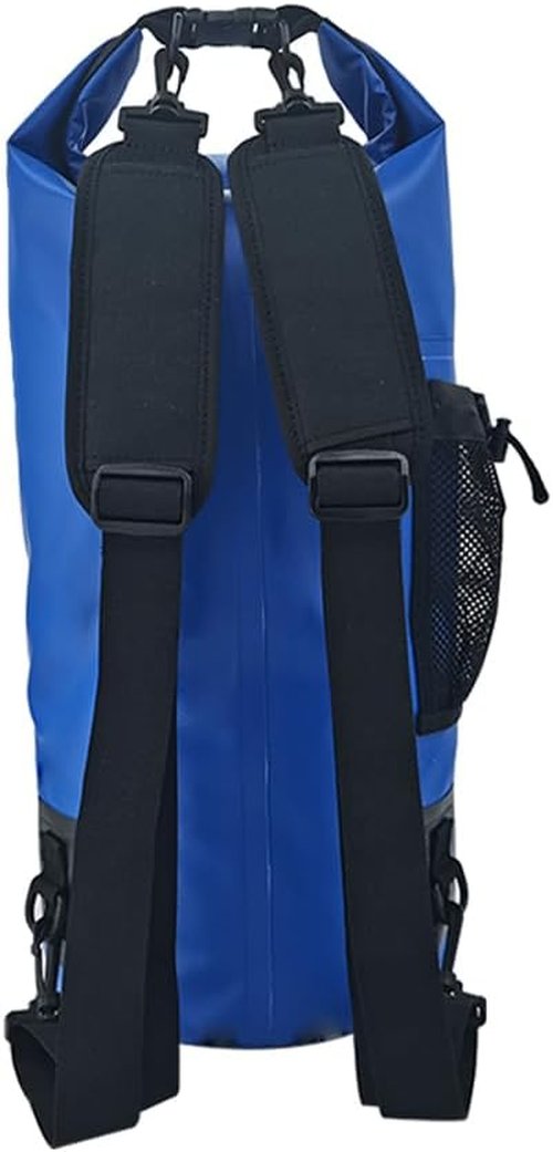 ISURE MARINE Waterproof Dry Bag - 20L with Zippered Pocket | Ideal for Kayaking, Boating & Fishing - Blue