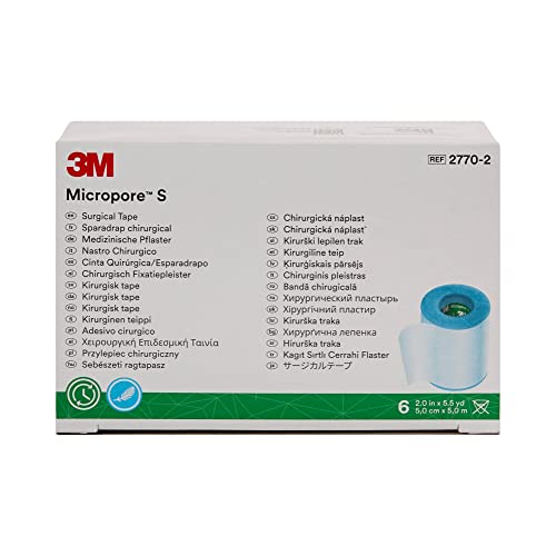 3M Silicone Medical Tape 2 Inch Non-Sterile Blue 6 Rolls