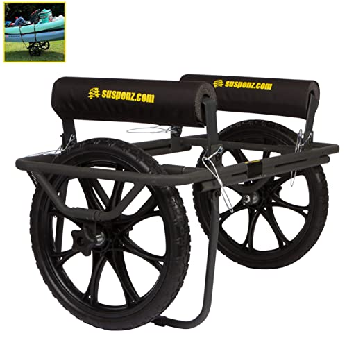 Suspenz All-Terrain Kayak Cart Dolly with No-Flat Wheels, 350 lb Capacity