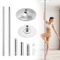 WUXIN H&P Silver Pole Dance Pole for Home - Spinning & Static, Adjustable Height, Portable Fitness Equipment