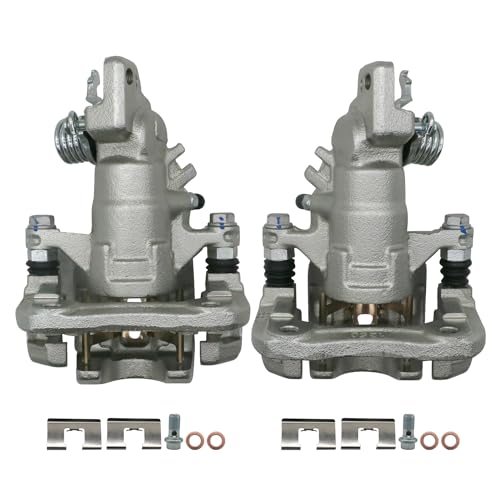Chefull Rear Brake Caliper Assembly with Bracket for Honda Accord 1998-2007 & Acura TSX 2004-2008 - 19B2069 & 19B2068