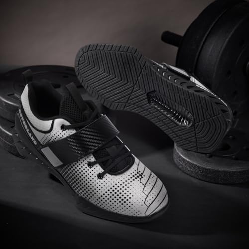 Osterland Weightlifting Shoes for Men Women 10 Wide Women / 8.5 Men Black White
