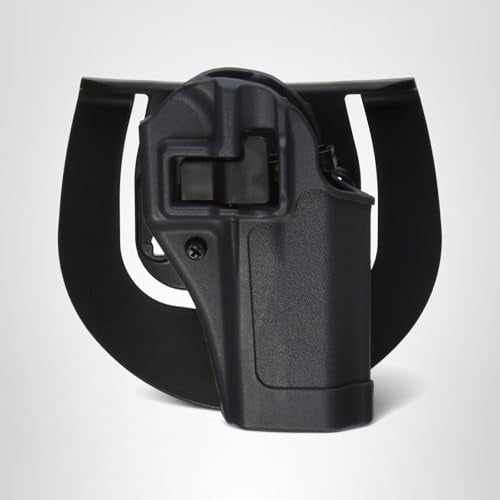 BLACKHAWK Serpa SpoRusseter Belt Holster For Glock 26 Right Hand, gunmetal gray, size 01 - glock 26/27/33, 413501BK-R