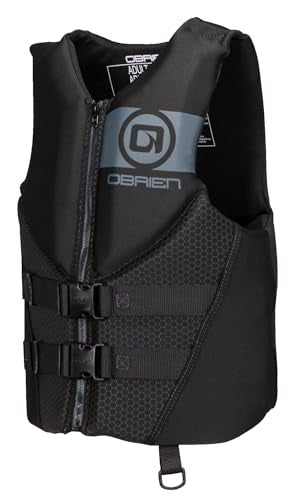 O'Brien Men's X-Large Neoprene Life Jacket - USCG Approved, Black