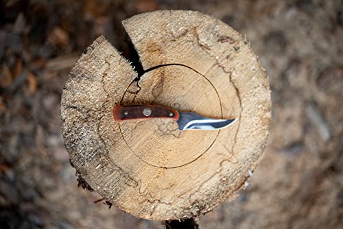 Generational USA Sharpfinger Fixed Blade Knife with 1095 Stainless Steel & Bone Handle - Made in USA