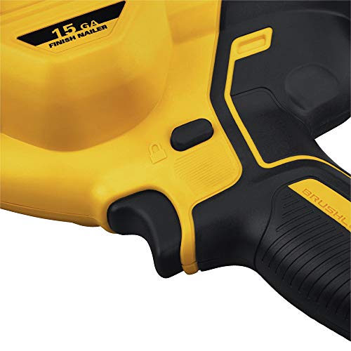 DEWALT 20V MAX XR 15-Gauge Cordless Finish Nailer - Tool Only