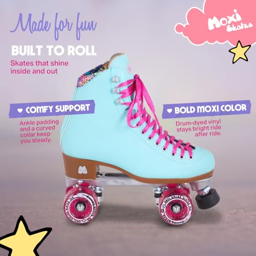 Moxi Beach Bunny Roller Skates Blue Sky / 8 - Colorful Women's Quad Skate