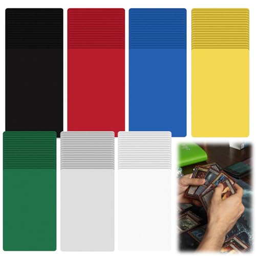 168-Piece Color Card Dividers Set for Trading Card Organization - Clear