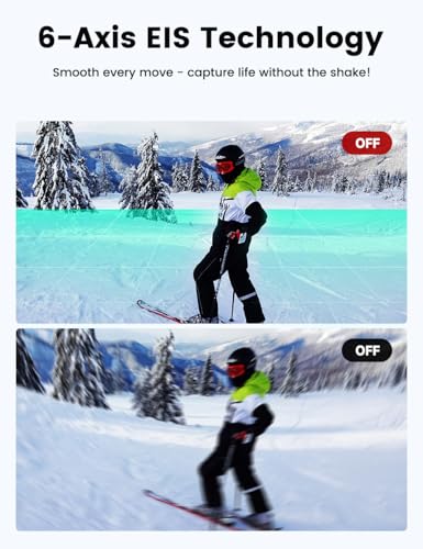 Apexcam K80-US Thumb Action Camera 4K POV Mini Body Camera Waterproof 10M with Accessories