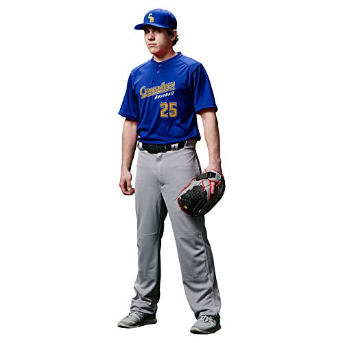 Champro Men's MVP Open Bottom Baseball Pants - Small Grey