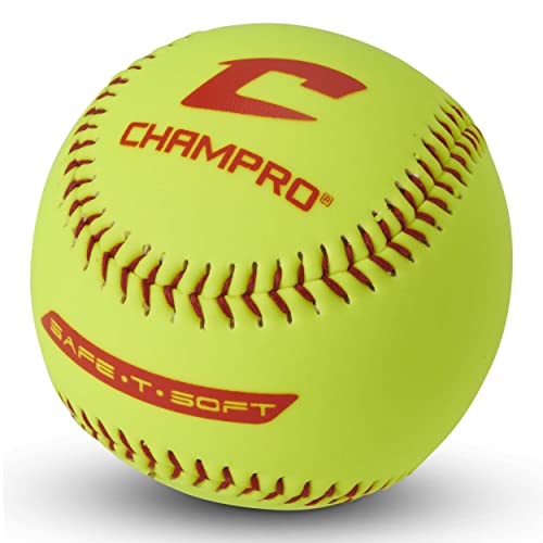 Softballs 10 Inch with Durahide Cover - Indoor & T-Ball Practice, 12 Pack