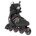 Men's Inline Skates with Support Cuff & 80mm Wheels - Black/Gray, Model I200200501