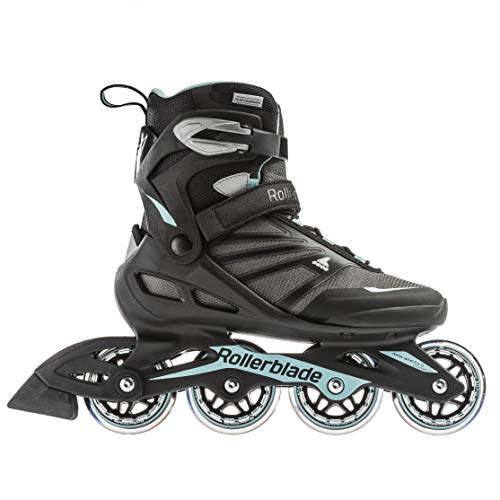 Rollerblade Zetrablade Women's Inline Fitness Skates - Black Light Blue, Size 7