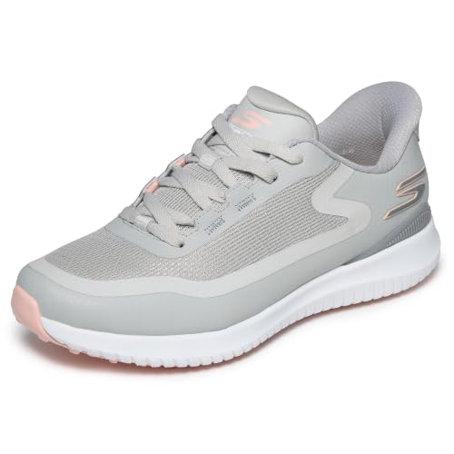Skechers Women's Flight Slip-Ins Golf Shoes 8.5 Wide Grey Water-Resistant