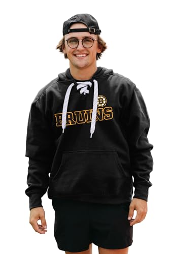Blue 84 NHL Boston Bruins Hoodie - XX-Large Unisex Hockey Sweatshirt