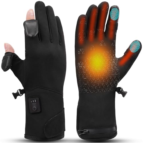 V.Step Fingerless Heated Gloves for Arthritis & Fishing - Large
