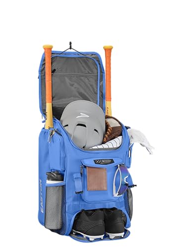 Easton MAV1 Baseball Backpack with Dual Bat Sleeves & Shoe Compartment - Columbia Blue
