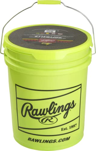 Practice Softballs Bucket of 12 - 12 Inch NCAA Official Softballs with Synthetic Cover