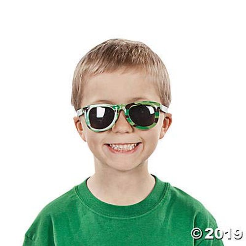 Fun Express Camouflage Army Sunglasses - 12 Pieces