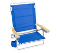 Rio Beach Classic 5-Position Lay-Flat Folding Beach Chair - Pacific Blue