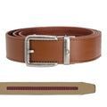 Walnut Nexbelt Rogue EDC Tactical Leather Belt – 1.5" Discreet CCW Belt with Nylon Backing