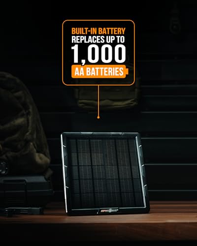 SPYPOINT Solar Panel with Internal Battery for Trail & Outdoor Cameras - SPLB-10